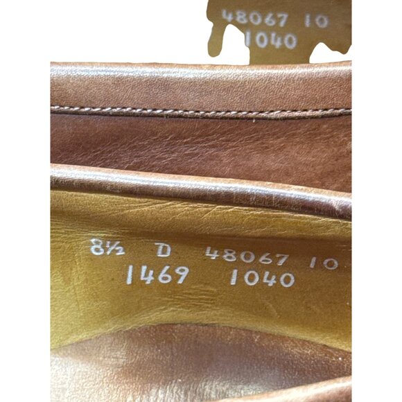 Allen Edmunds men’s brown leather Newport edition tassels shoes loafers size 8.5 - Picture 7 of 8